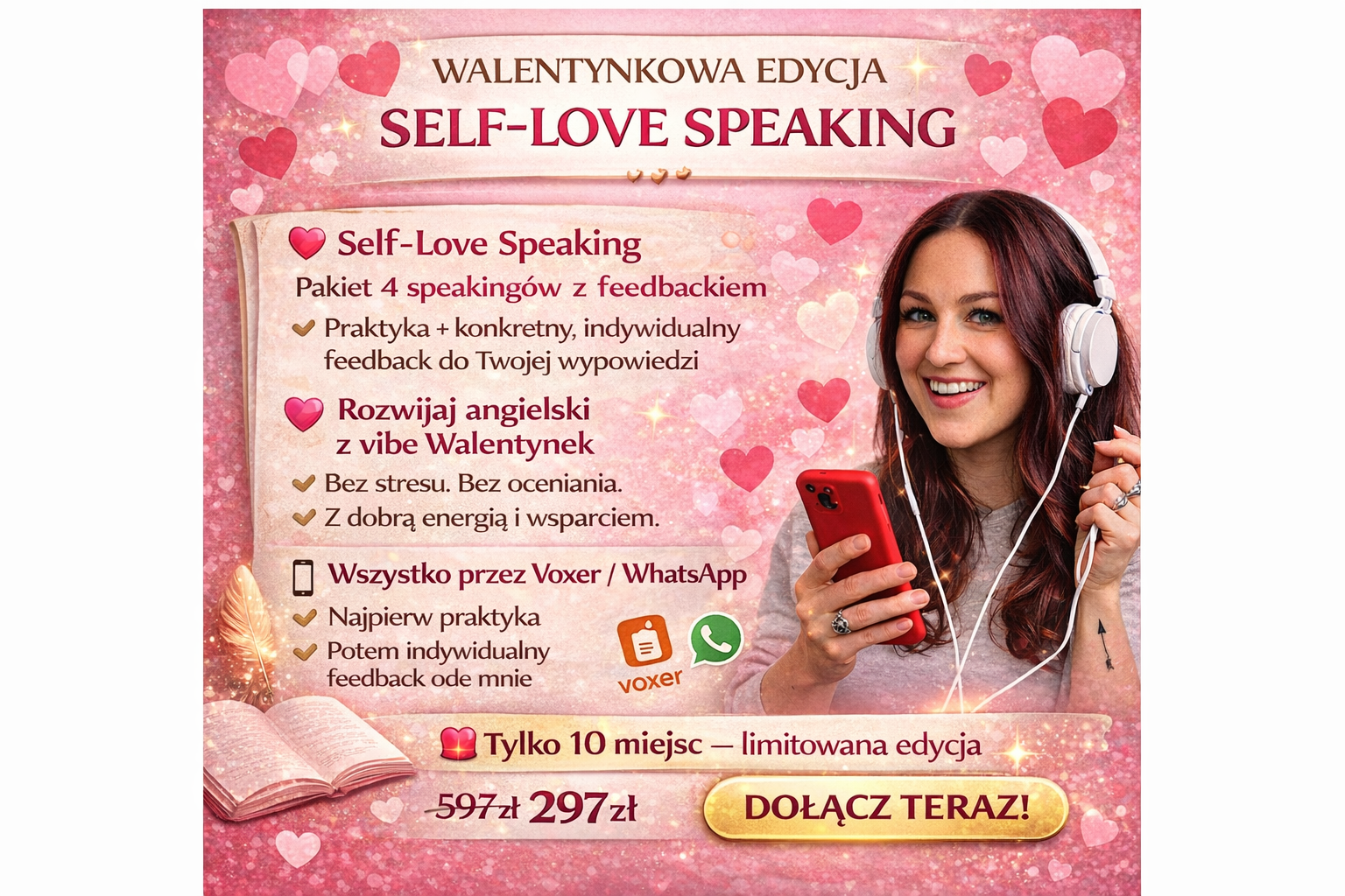 ? Self-Love Speaking – pakiet 4 mini sesji (oferta dla Klientów)